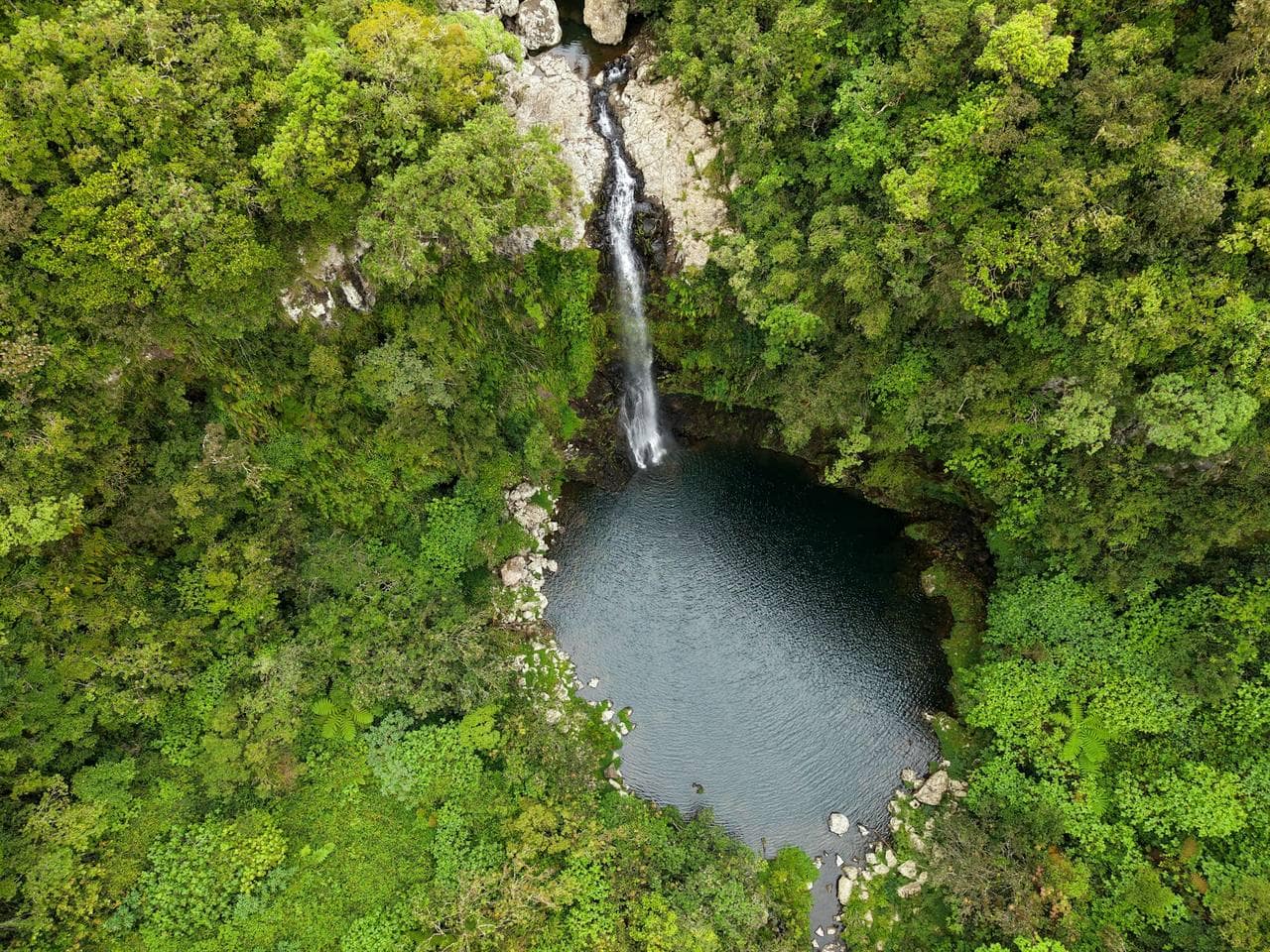 Le Bras des Lianes, à Bras-Panon, canyon d'initiation