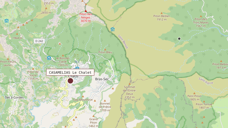 Carte situant CASAMELIAS Le Chalet