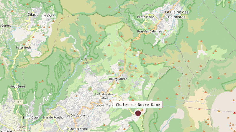 Carte situant Chalet de Notre Dame