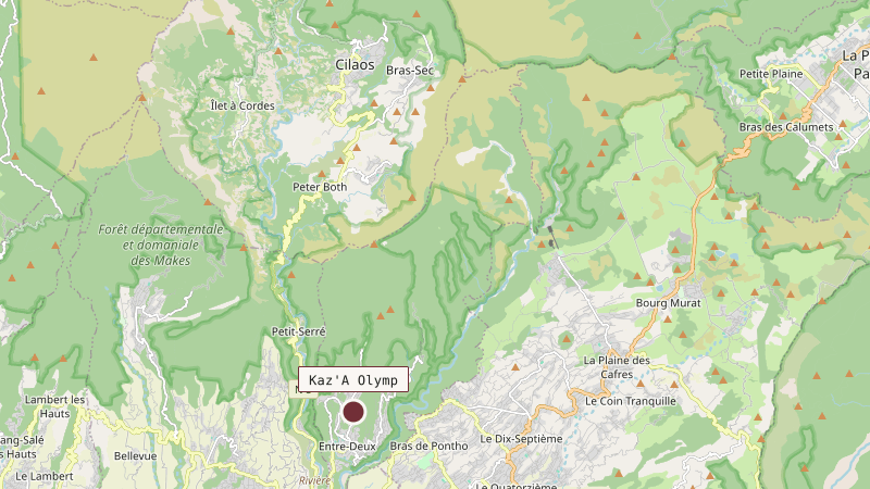 Carte situant Kaz'A Olymp
