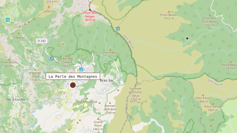 Carte situant La Perle des Montagnes
