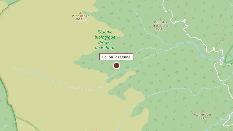 Carte situant La Salazienne