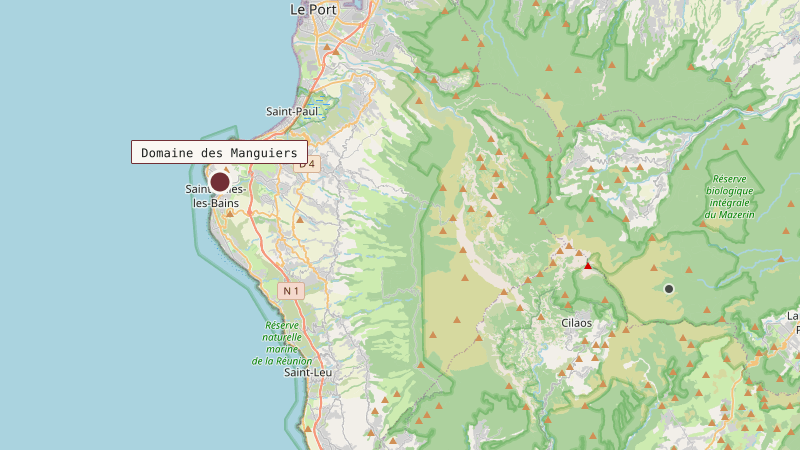 Carte situant Domaine des Manguiers