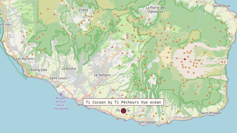 Carte situant Ti Cocoon by Ti Pêcheurs Vue océan