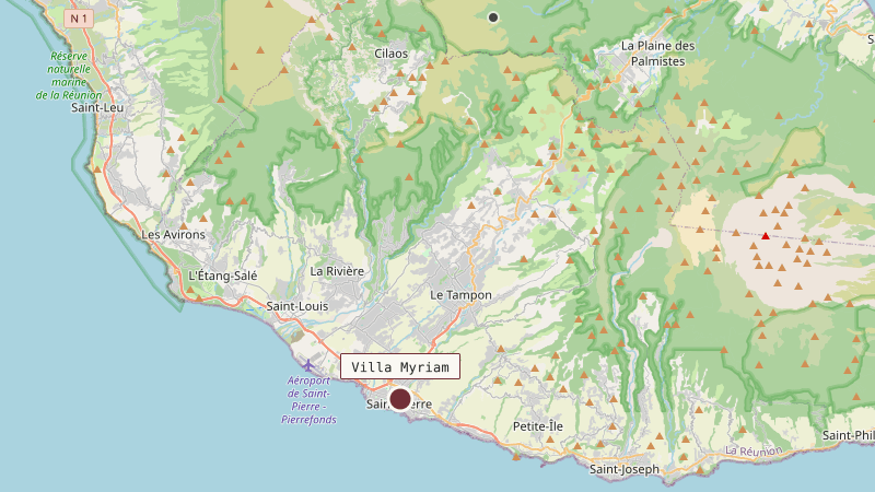 Carte situant Villa Myriam